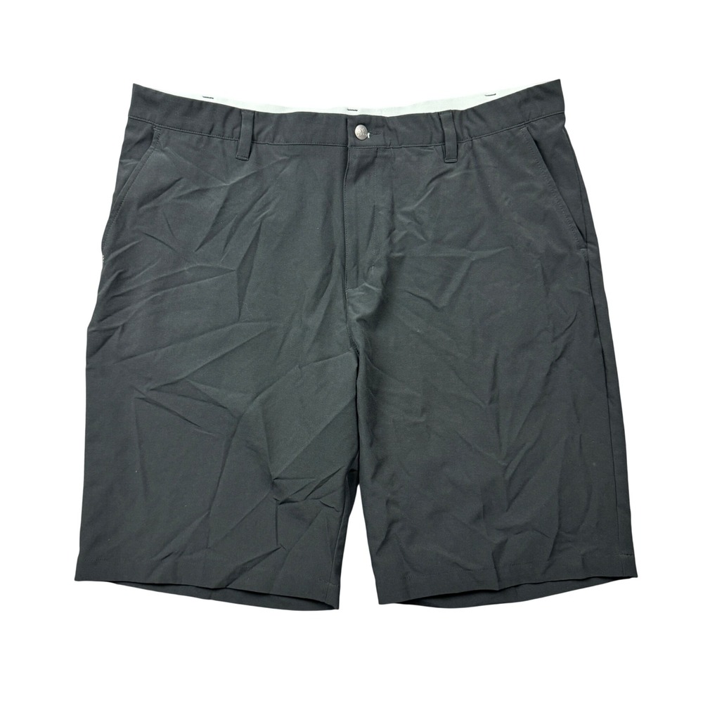 Adidas Mens 40 (38) Golf Shorts Black 10" Lightweight Performance Stretch